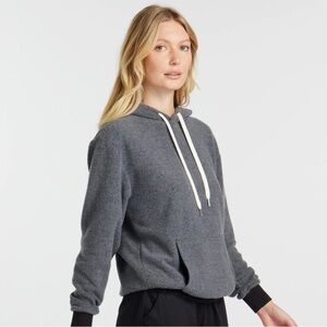 Feat Blanket Blend‎ Hoodie Hazy Black Gray Sweatshirt unisex Large NWT Cozy